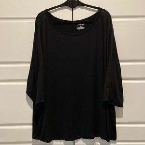 Lane Bryant Black Short Sleeve T Shirt Size 26/28